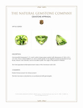 1.51 Ct. Peridot from Pakistan Appraisal