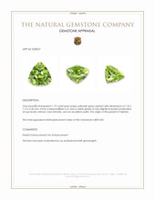 1.79 Ct. Peridot from Pakistan Appraisal