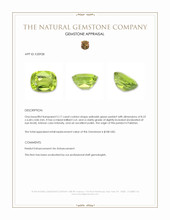 2.17 Ct. Peridot from Pakistan Appraisal