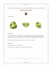 1.48 Ct. Peridot from Pakistan Appraisal