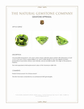 1.40 Ct. Peridot from Pakistan Appraisal