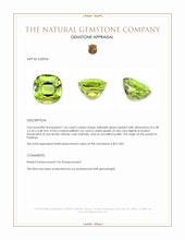 1.45 Ct. Peridot from Pakistan Appraisal