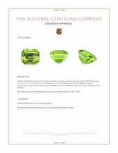 1.83 Ct. Peridot from Pakistan Appraisal