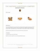 2.50 Ct. Tourmaline from Mozambique Appraisal