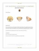 1.00 Ct. Zircon from Tanzania Appraisal