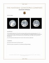 5.96 Ct. White Cabochon Moonstone from Madagascar Appraisal