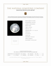 5.96 Ct. White Cabochon Moonstone from Madagascar Scan Report