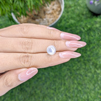 2.42 Ct. Cabochon Moonstone from Madagascar Life Style