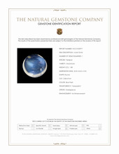 1.88 Ct. Blue Flash Cabochon Moonstone from Madagascar Scan Report