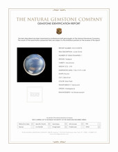2.90 Ct. Blue Flash Cabochon Moonstone from Madagascar Scan Report