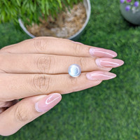 2.90 Ct. Cabochon Moonstone from Madagascar Life Style