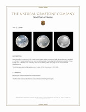 2.95 Ct. White Cabochon Moonstone from Madagascar Appraisal