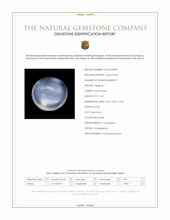 1.87 Ct. Blue Flash Cabochon Moonstone from Madagascar Scan Report