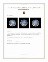 2.01 Ct. Cabochon Moonstone from Madagascar Appraisal