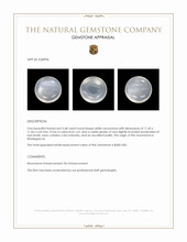5.48 Ct. White Cabochon Moonstone from Madagascar Appraisal