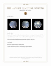 4.72 Ct. Cabochon Moonstone from Madagascar Appraisal