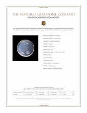 4.72 Ct. Blue Flash Cabochon Moonstone from Madagascar Scan Report