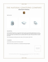 1.65 Ct. Aquamarine from Ceylon (Sri Lanka) Appraisal