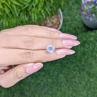 3.48 Ct. Cabochon Moonstone from Madagascar Life Style