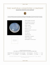 2.98 Ct. Blue Flash Cabochon Moonstone from Madagascar Scan Report