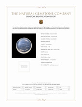 1.80 Ct. Blue Flash Cabochon Moonstone from Madagascar Scan Report