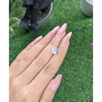 1.80 Ct. Blue Flash Cabochon Moonstone from Madagascar Life Style