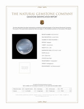 2.00 Ct. Blue Flash Cabochon Moonstone from Madagascar Scan Report