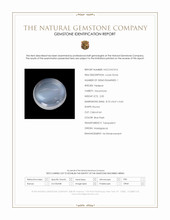2.00 Ct. Blue Flash Cabochon Adularescence Moonstone from Madagascar Scan Report