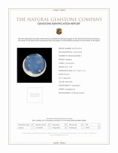 2.28 Ct. Blue Flash Cabochon Moonstone from Madagascar Scan Report