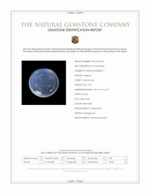 2.79 Ct. Blue Flash Cabochon Moonstone from Madagascar Scan Report