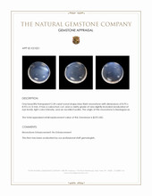 2.20 Ct. Cabochon Moonstone from Madagascar Appraisal