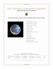 2.20 Ct. Blue Flash Cabochon Moonstone from Madagascar Scan Report