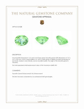 1.64 Ct. Tsavorite Garnet from Tanzania Appraisal