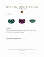 1.13 Ct. Alexandrite from Brazil Appraisal