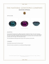 0.96 Ct. Alexandrite from Brazil Appraisal
