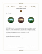 1.17 Ct. Cabochon Alexandrite from Ceylon (Sri Lanka) Appraisal