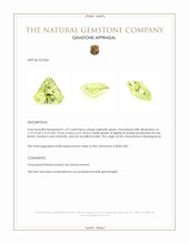 1.57 Ct. Chrysoberyl from Madagascar Appraisal