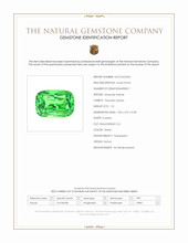 1.21 Ct. Tsavorite Garnet from Kenya Scan Report