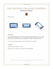 2.86 Ct. Blue Spinel from Tanzania Appraisal
