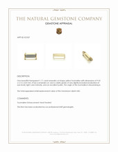 1.71 Ct. Yellow Tourmaline from Mozambique Appraisal