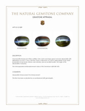 8.06 Ct. Cabochon Alexandrite from Tanzania Appraisal