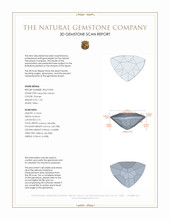 1.20 Ct. Hessonite Garnet from Madagascar 3 D Scan Report