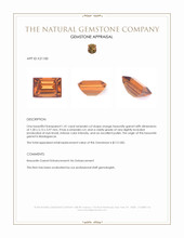 1.41 Ct. Hessonite Garnet from Madagascar Appraisal