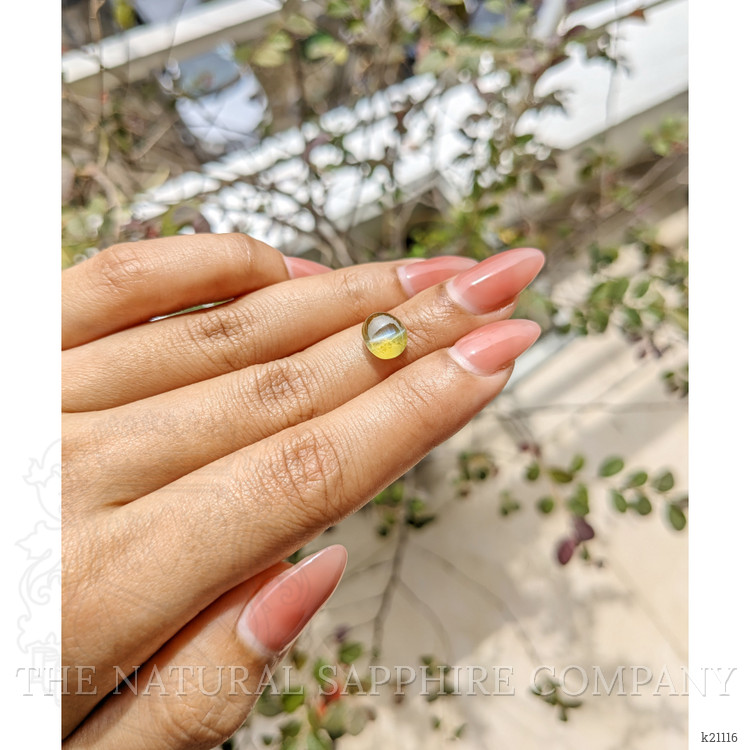 3.60 Ct. Cabochon Chrysoberyl from Ceylon (Sri Lanka)