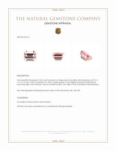 2.82 Ct. Pink Tourmaline from Mozambique Appraisal