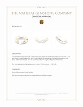 0.46 Ct. Zircon from Tanzania Appraisal