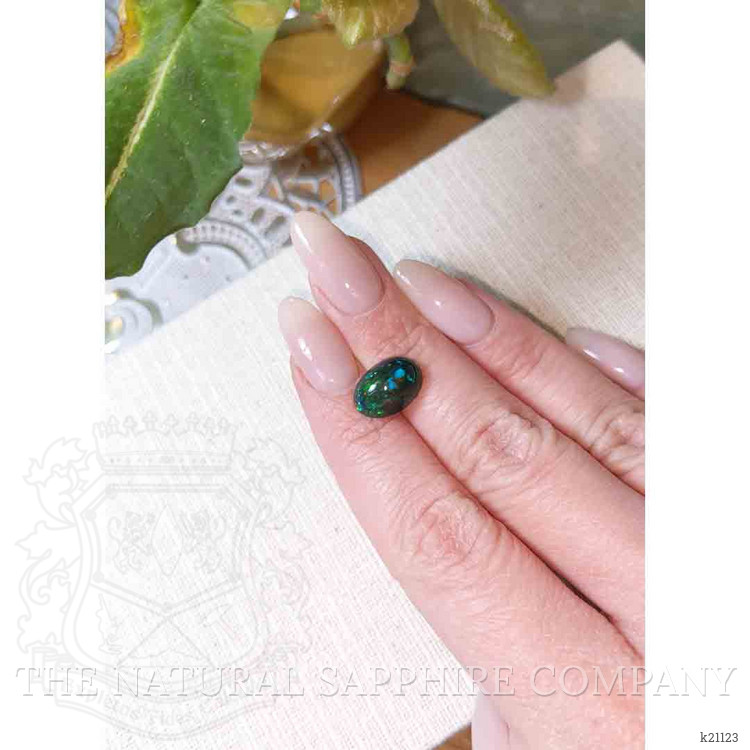 3.02 Ct. Cabochon Black Opal from Ethiopia