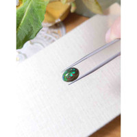3.02 Ct. Cabochon Black Opal from Ethiopia Life Style