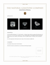 1.72 Ct. Tourmaline from Brazil Appraisal