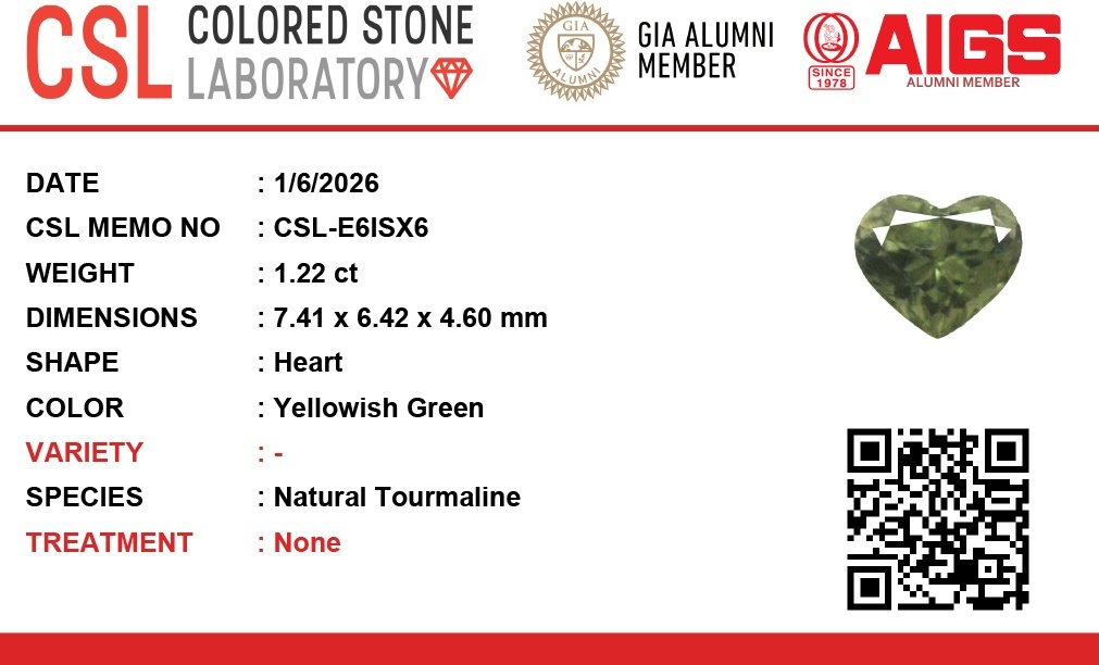 1.21 Ct. Tourmaline from Ceylon (Sri Lanka)